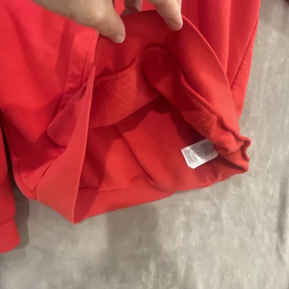 Adidas Patrick Mahomes Hoodie Mens Lg Red Sweatshirt Spell Out + Emblem‎ HT5344 - Picture 13 of 16